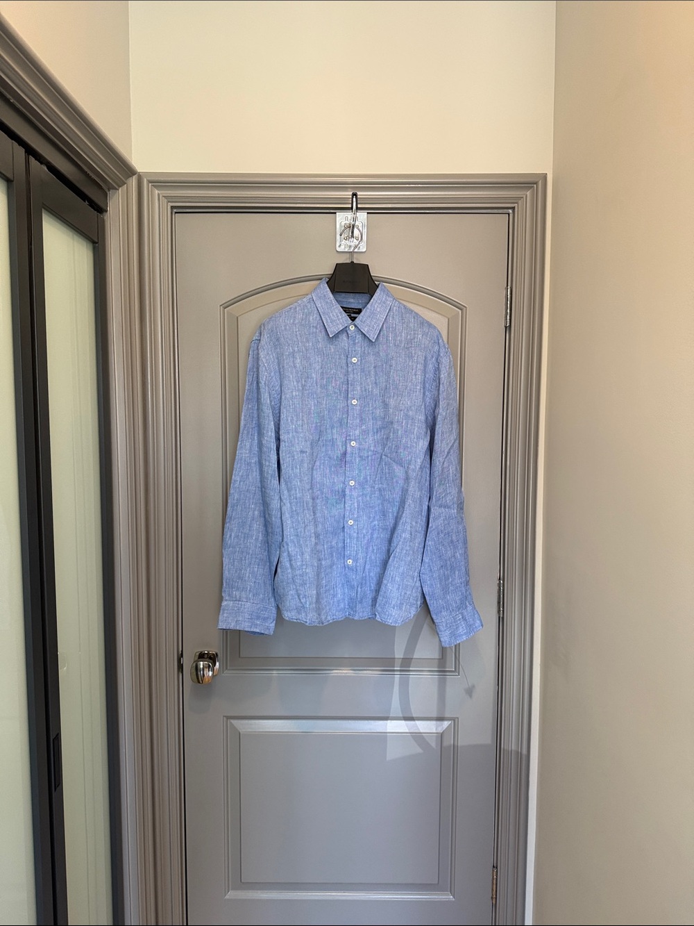 J. Crew Light Blue Linen Dress Shirt